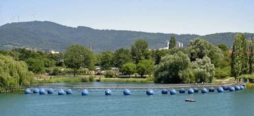 Freiburg - Seepark - Pontonbrücke