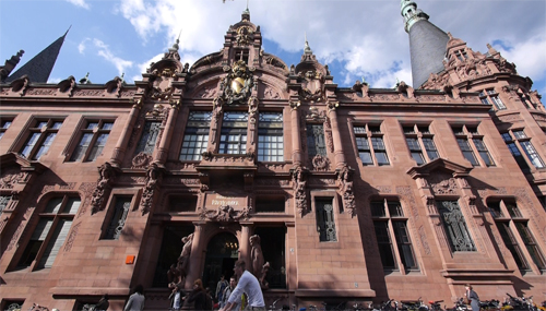 Eingangsportal der  Universitätsbibliothek - Heidelberg