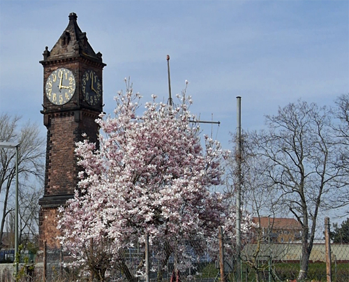 Pegelturm an der Kammerschleuse