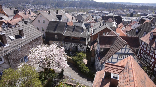 Marburg - Oberstadt - Blick auf die Stadt