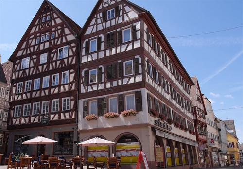 Fachwerkhäuser am Marktplatz - Mosbach/Odenwald